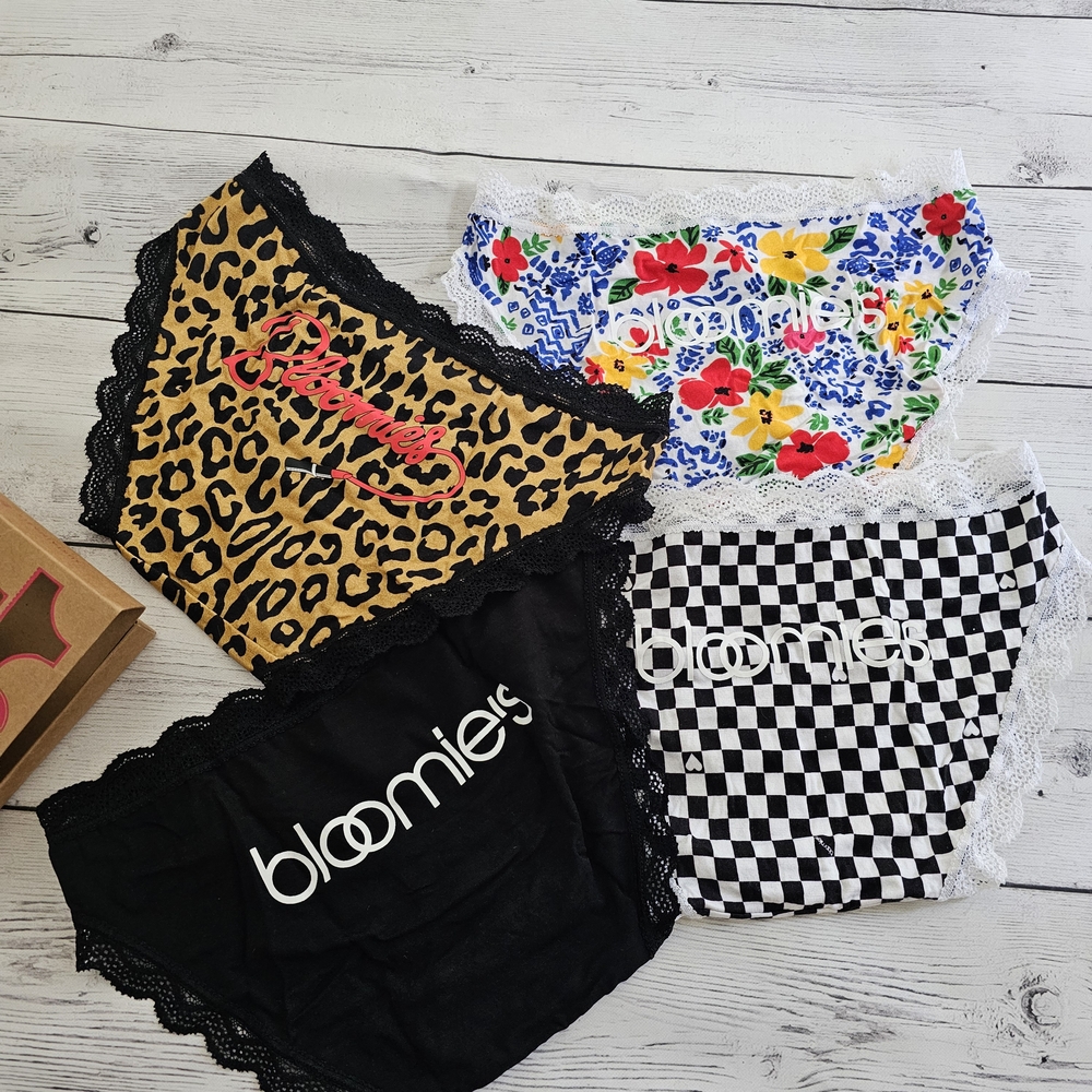 NIB Stripe & Stare Collab With Bloomingdale's 4Pk Brief Panties Size S
